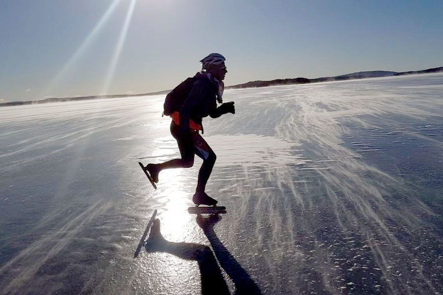 Schaatsen op natuurijs Dalarna, Zweden 2021/22