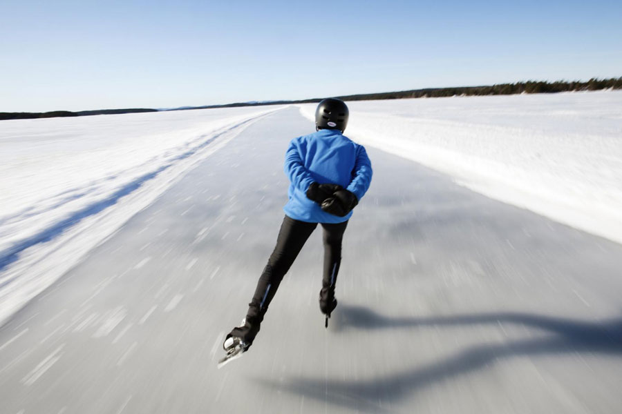 Schaatsen op natuurijs Dalarna, Zweden 2021/22