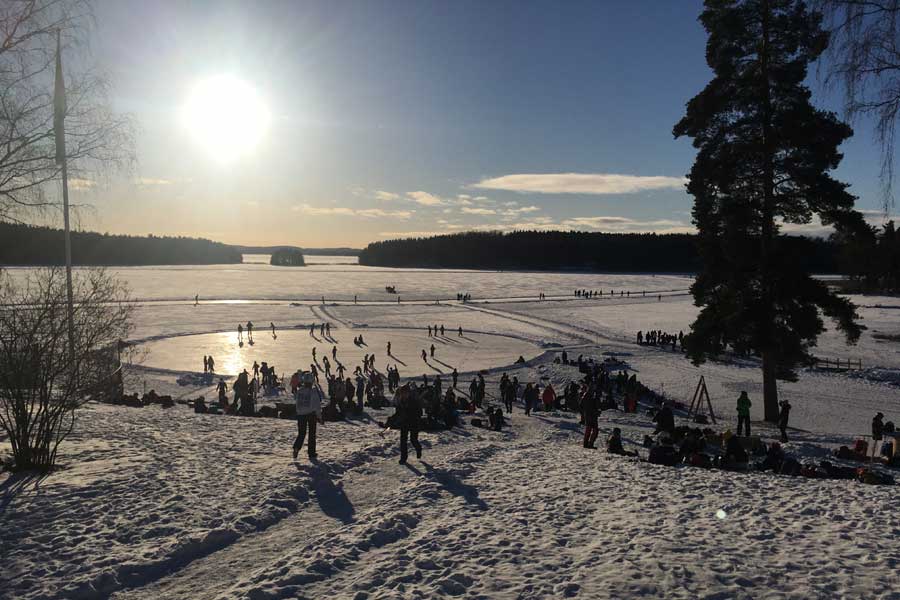 Schaatsen op natuurijs Dalarna, Zweden 2021/22