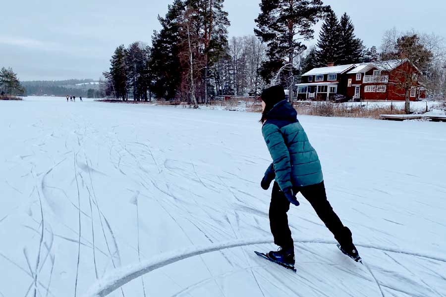 Schaatsen op natuurijs Dalarna, Zweden 2021/22