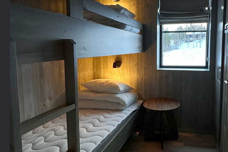 Slaapkamer met een stapelbed in een Dalaviste appartement