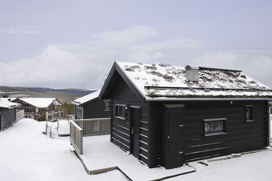 Granfjällsplatån chalet in de winter