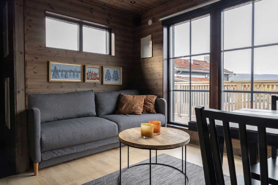 Zithoek in Granfjällsplatån chalet