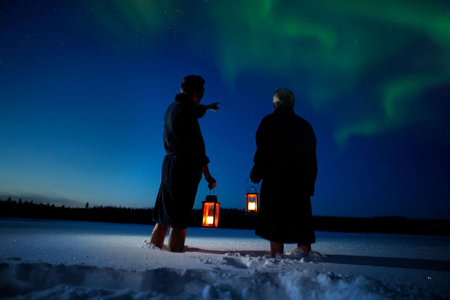 Ruka in Fins Lapland is een van de beste plekken om het noorderlicht te zien. Ruka in Fins Lapland is een van de beste plekken om het noorderlicht te zien.