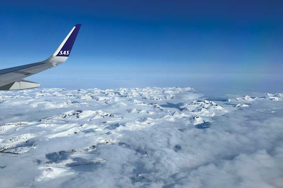 Spitsbergen vanuit de lucht