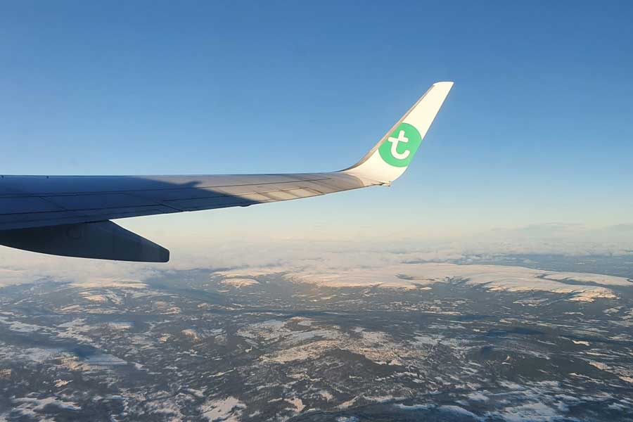 Landen vlabij de pistes van Salen, Stoten en Trysil