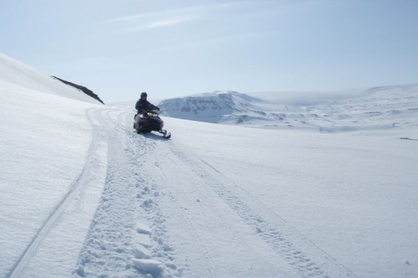 Sneeuwscooter tocht Myvatn