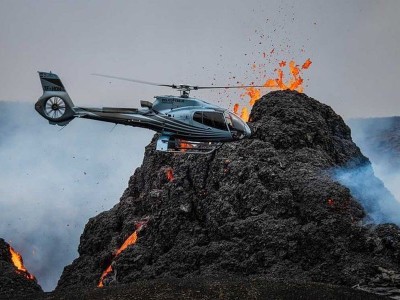 Fagradalsfjall vulkaanuitbarsting IJsland rondvlucht