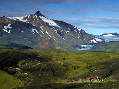 Berghutten IJsland Laugavegur wandelroute