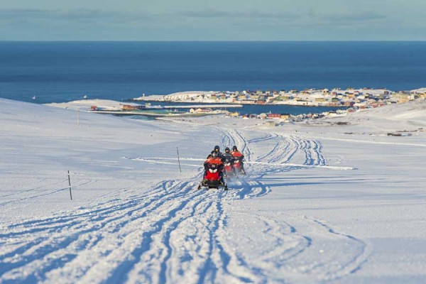 Hurtigruten excursie sneeuwscootertocht in het poolgebied met BBI Travel