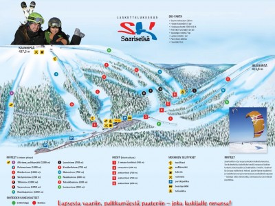 Skikaart Saariselka Lapland/Finland