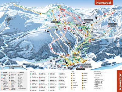 Skikaart Hemsedal Noorwegen